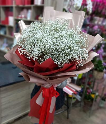 Букет цветов из: Гипсофила в Красный путь