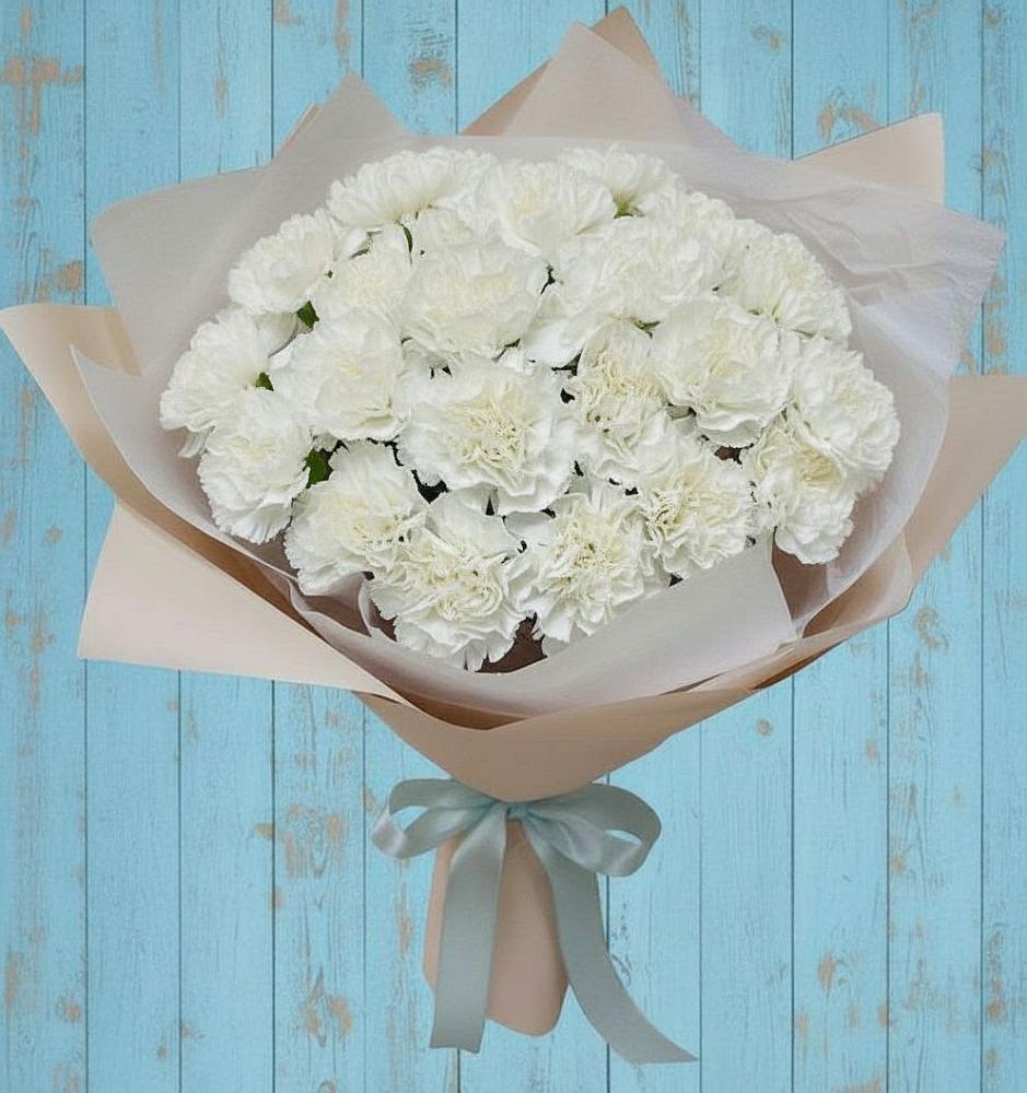 Букет цветов из: Гвоздики в Красный путь