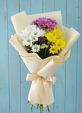 Букет цветов из:  Хризантемы в Красный путь