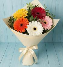 Букет цветов из:  Герберы в Красный путь