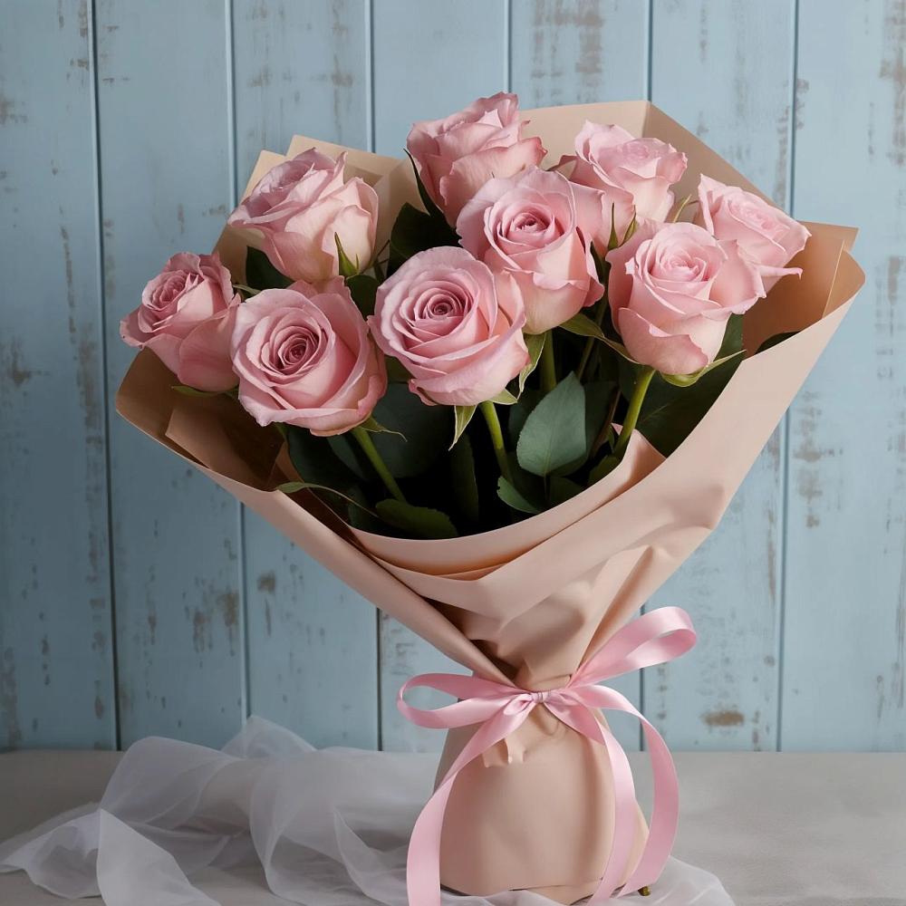 Букет цветов из: Розы в Красный путь