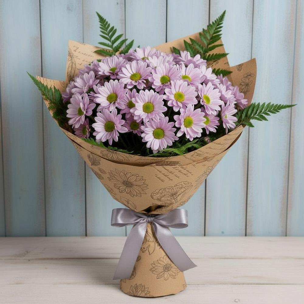 Букет цветов из: Хризантемы в Красный путь