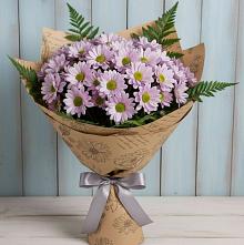 Букет цветов из:  Хризантемы #REPLACE_PRED# Красный путь