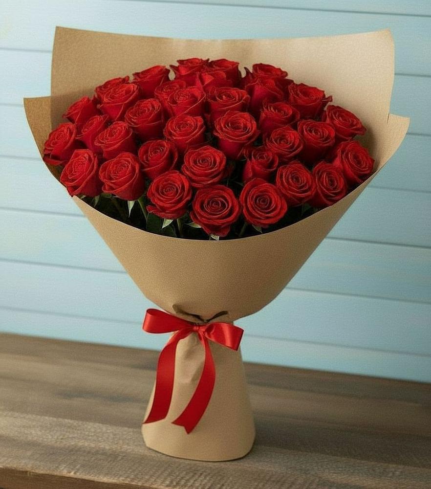 Букет Красные розы Милано в Красный путь