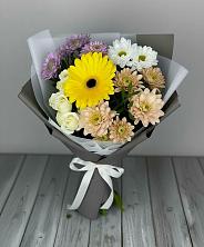 Букет цветов из:  Розы, Герберы и Хризантемы в Красный путь