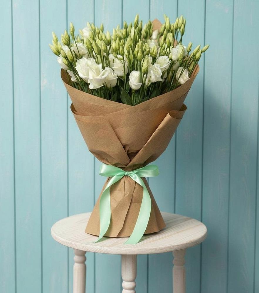 Букет цветов из: Лизиантусы в Красный путь