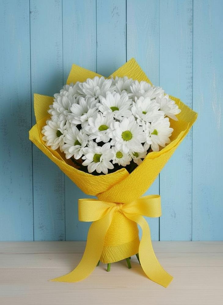 Букет цветов из: Хризантемы в Красный путь