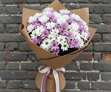 Букет цветов из:  Хризантемы в Красный путь