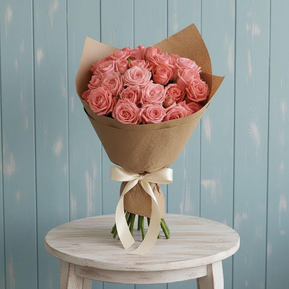 Букет цветов из: Розы в Красный путь