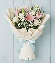 Букет цветов из:  Лилии в Красный путь