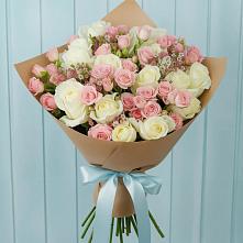 Букет цветов из:  Розы в Красный путь